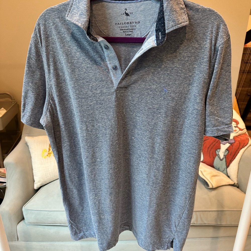 Tailorbyrd Blue Polo Shirt Classic Fit